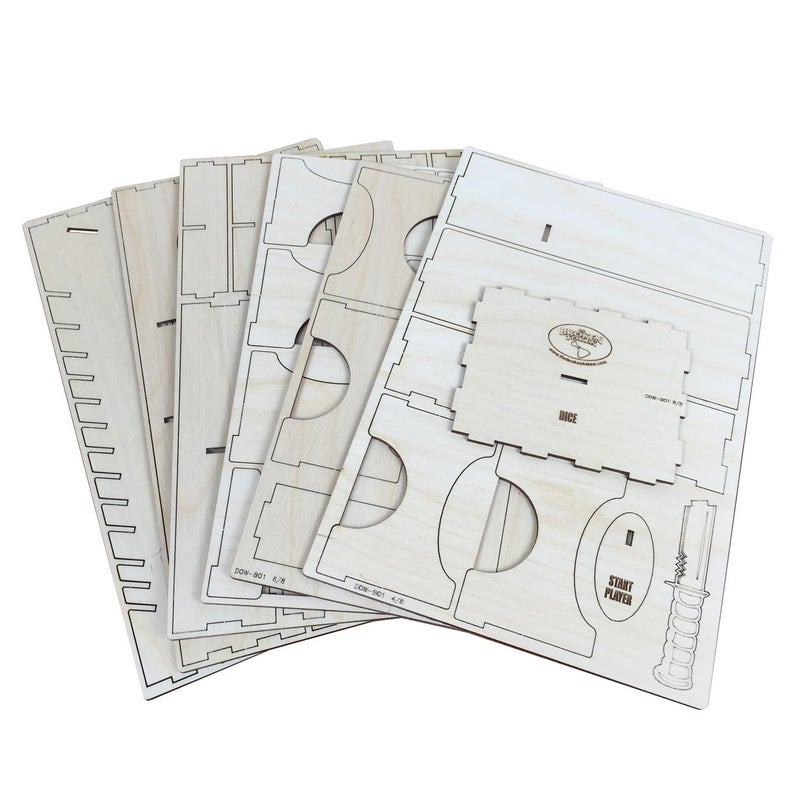The Broken Token Board Game Organizer - Dead of Winter Compatible Wood Storage Box with Multiple Trays and Dividers - Image 2